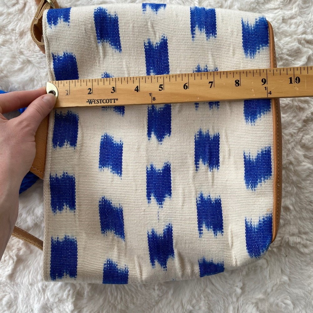 Mercado Global Dalia Ikat Tote Bag Crossbody Purse Womens Coastal Nautical Beach - Picture 14 of 14